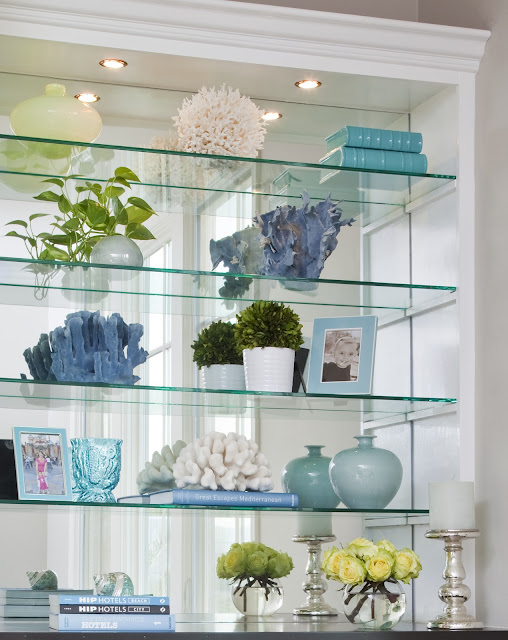 glass shelves-Emily Ruddo of Armonia Decors