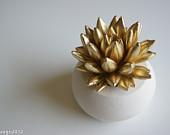 succulent sculpture, waterstone succulents,etsy