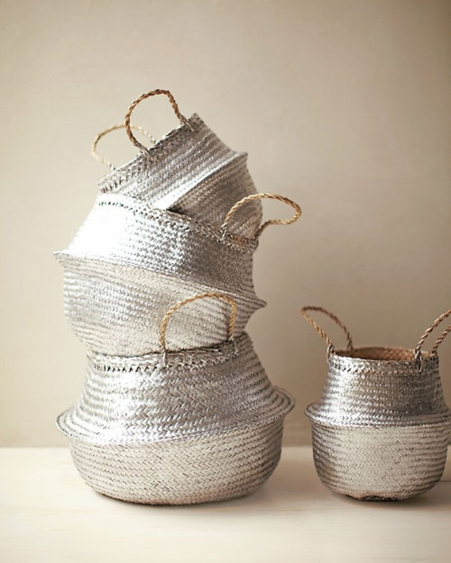 silver baskets.