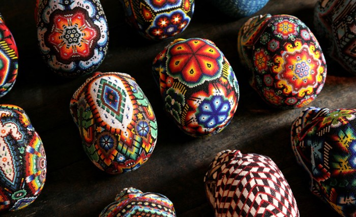 beaded skulls by Catherine Martin