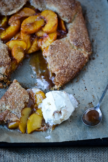 blissful eats with tina jeffers: Peach and cardamom galette
